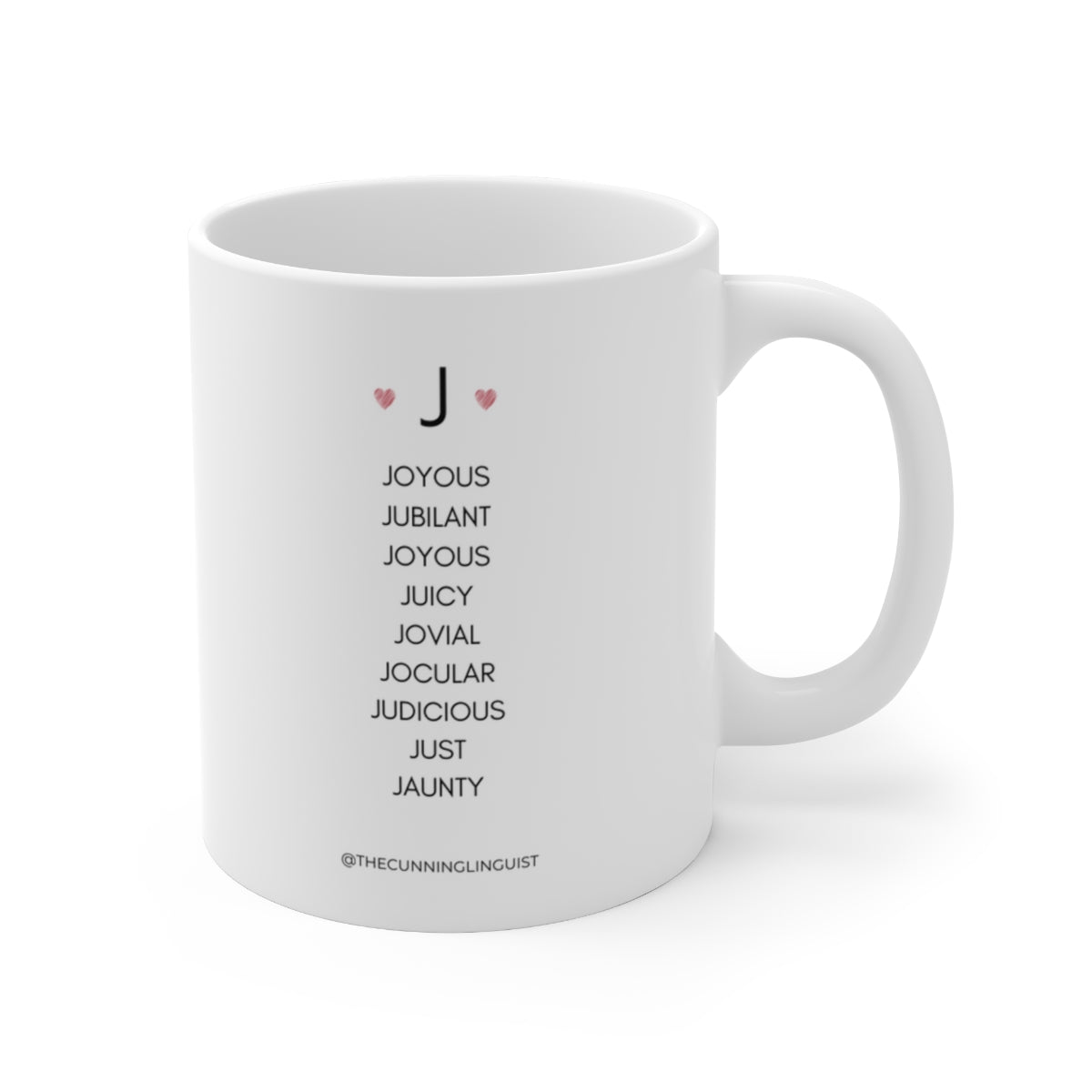 J is for Who You Are Ceramic Mug