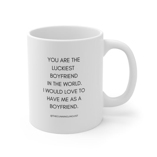 The LGBTQ Luckiest Boyfriend Ceramic Mug