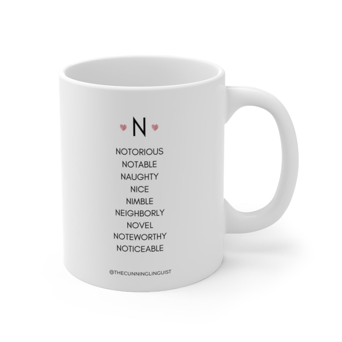 N is for Who You Are Ceramic Mug