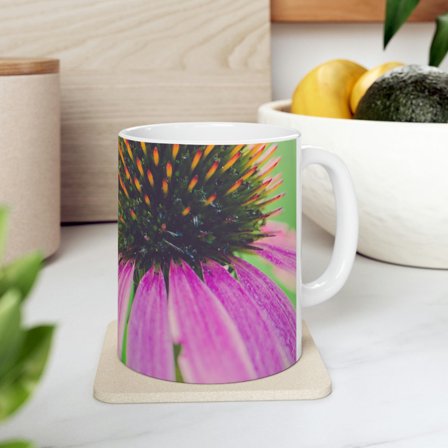 Cone Flower Vibes Ceramic Mug