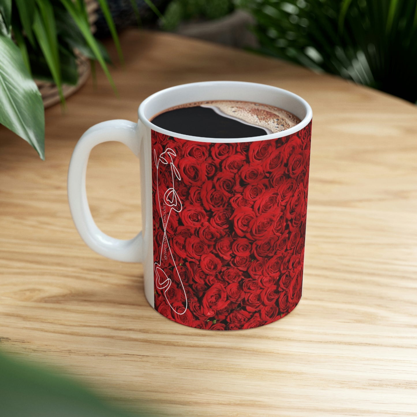 Bed of Roses Flow Ceramic Mug