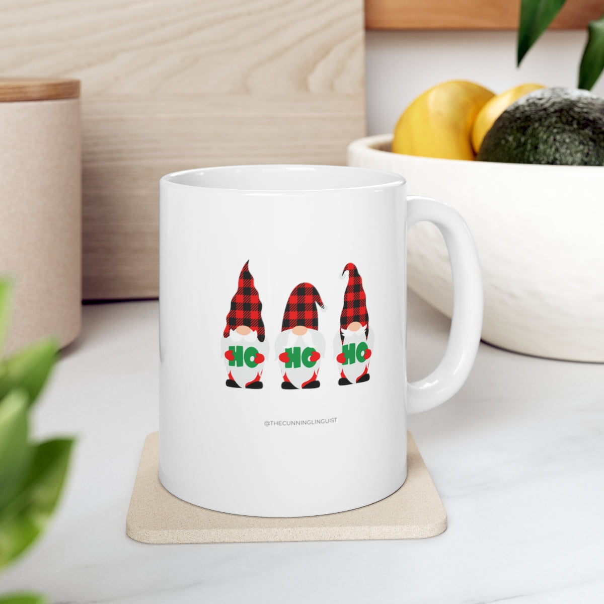 Ho Ho Ho Gnomes Ceramic Mug