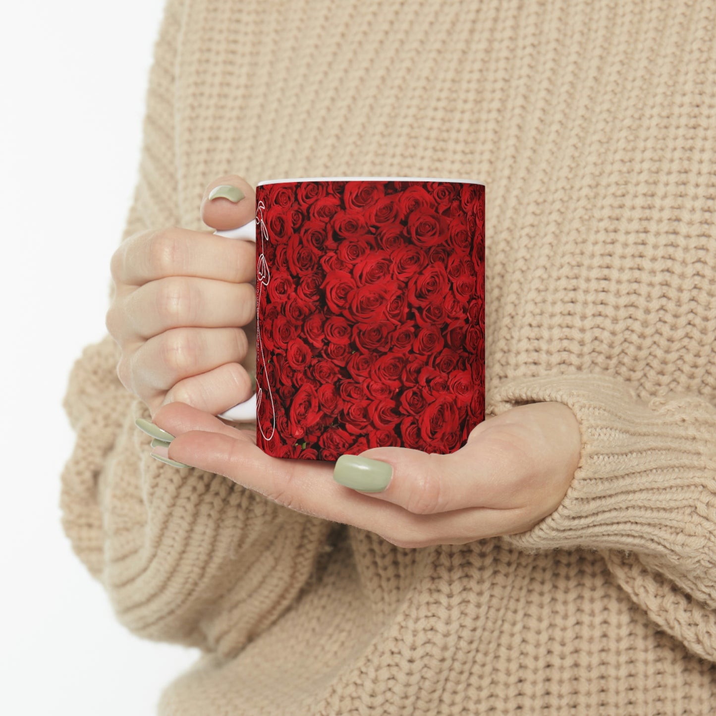 Bed of Roses Flow Ceramic Mug