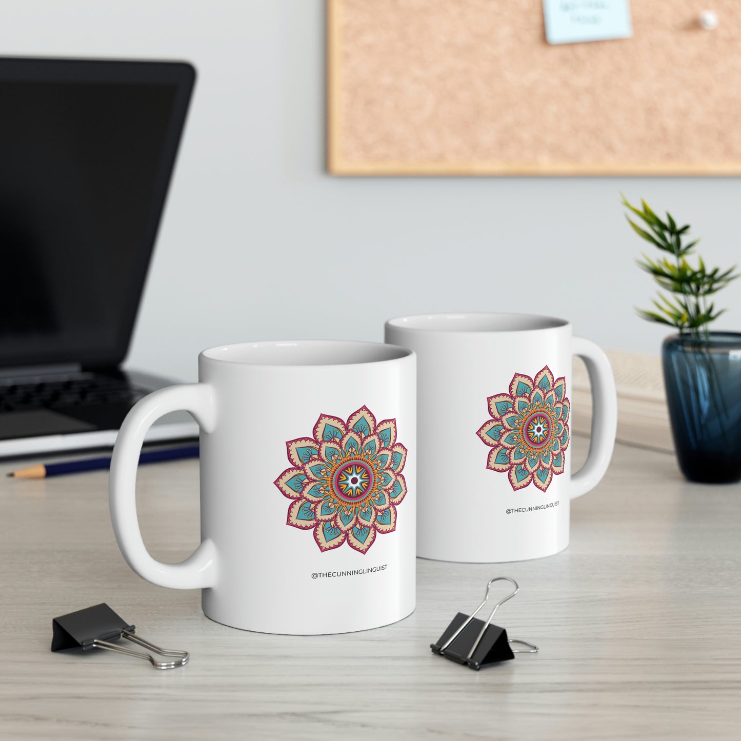 Mandala Moments Golden Eye Ceramic Mug