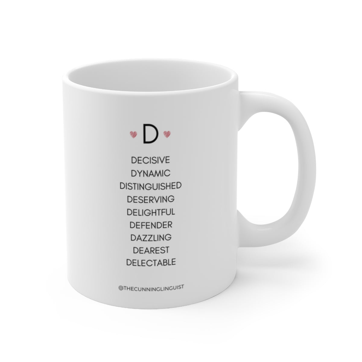 D is for Who You Are Ceramic Mug