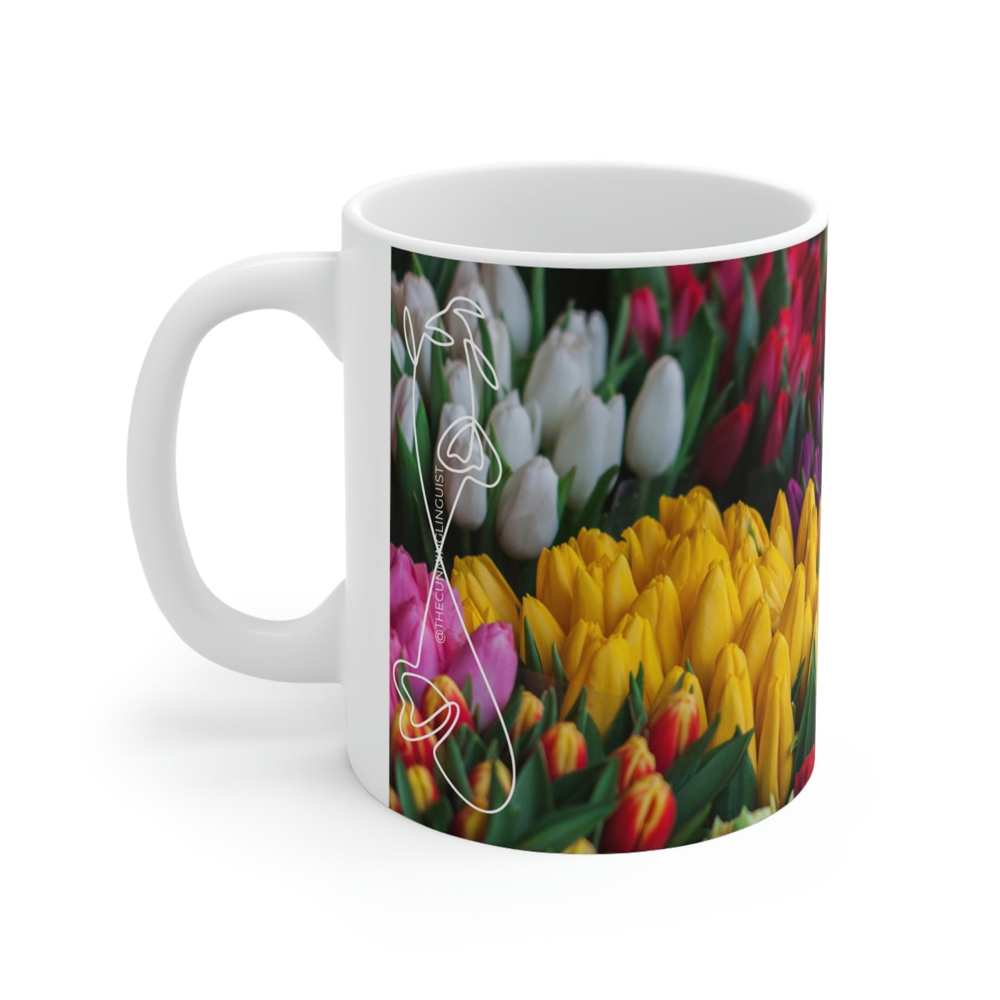 Many Flower Flow Ceramic Mug