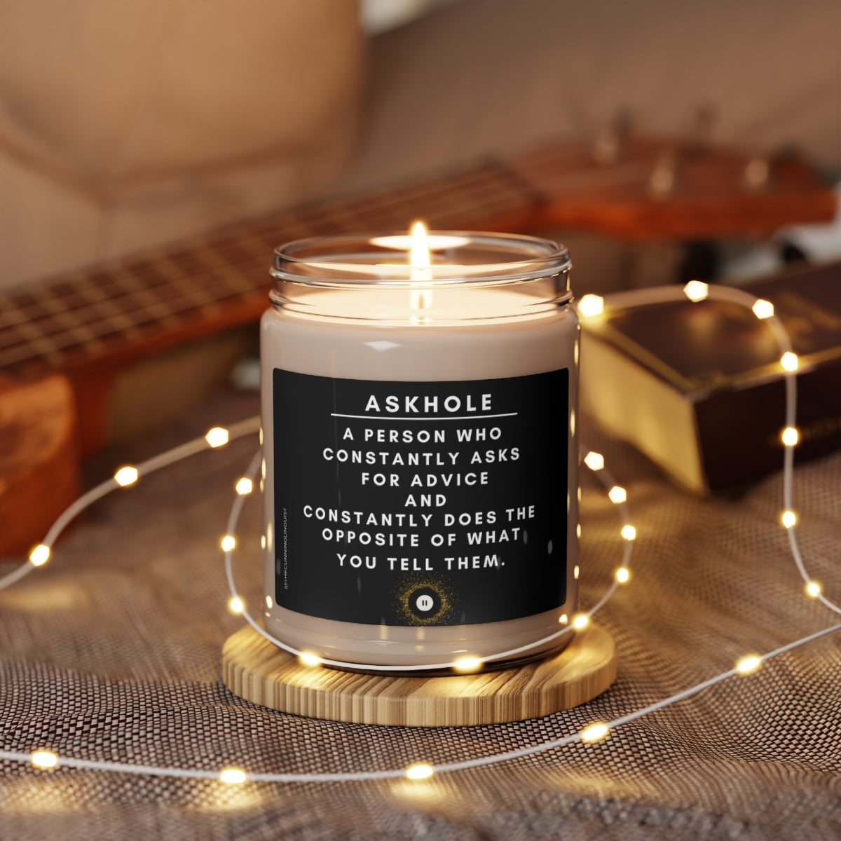 Askhole Scented Soy Candle