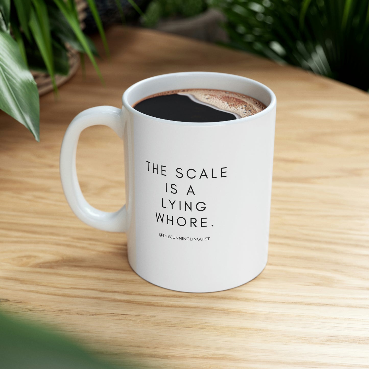 The Lying Scale Ceramic Mug