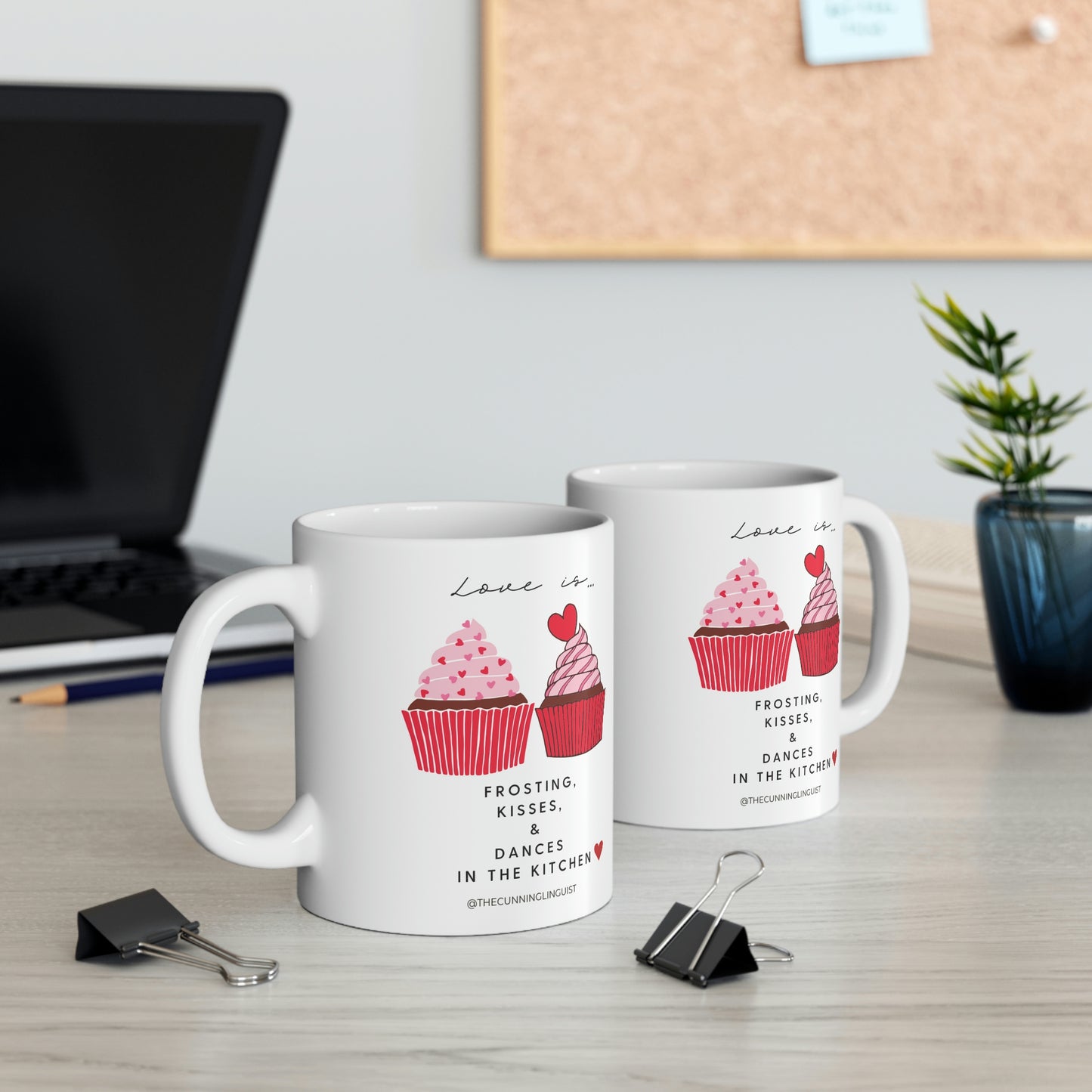 Frosting and Kisses Ceramic Mug