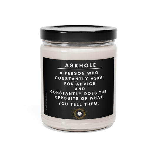 Askhole Scented Soy Candle