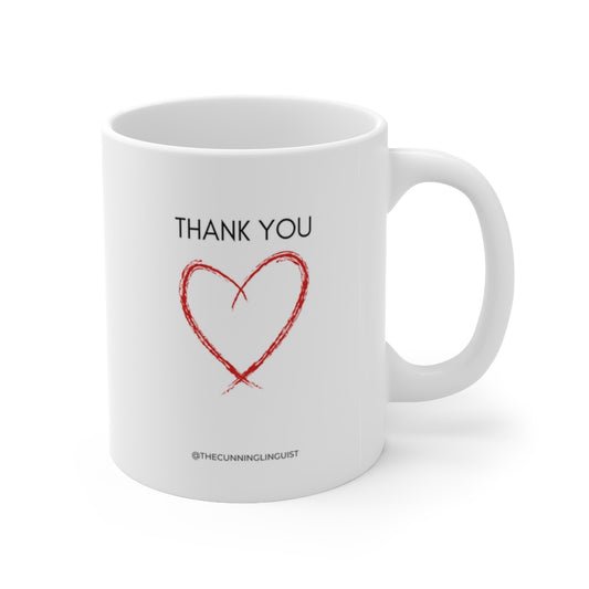 English Hearts Ceramic Mug