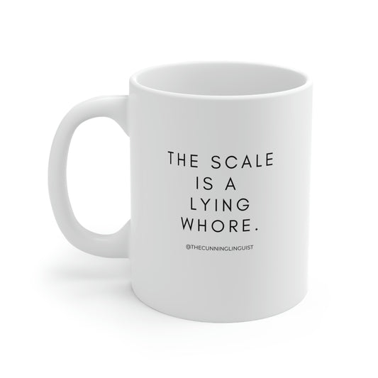 The Lying Scale Ceramic Mug