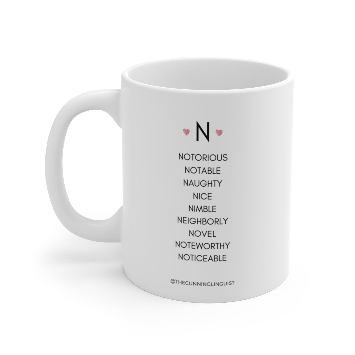 N is for Who You Are Ceramic Mug