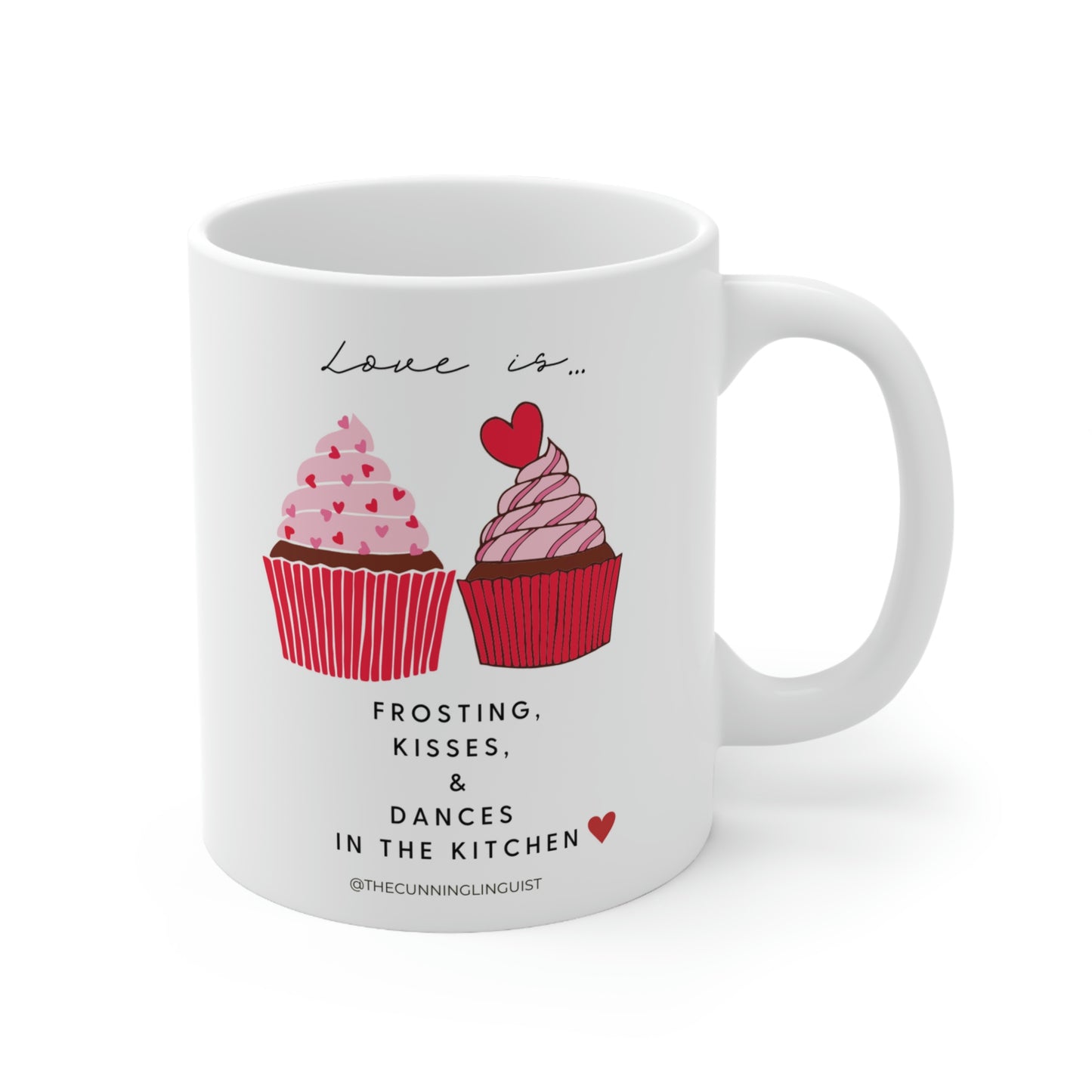 Frosting and Kisses Ceramic Mug