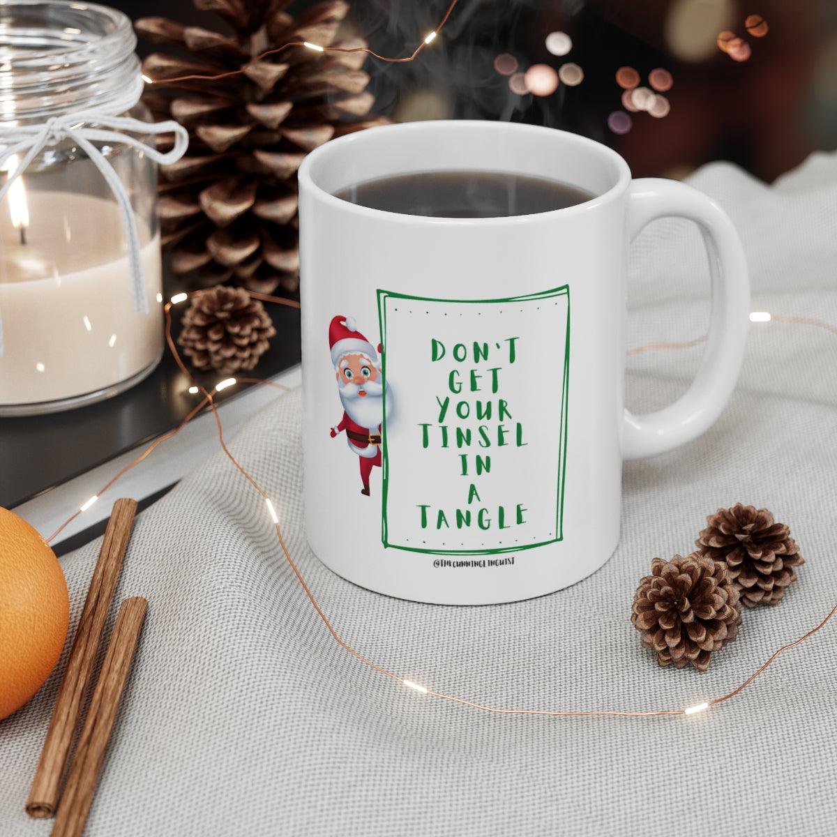 Tinsel in a Tangle Ceramic Mug