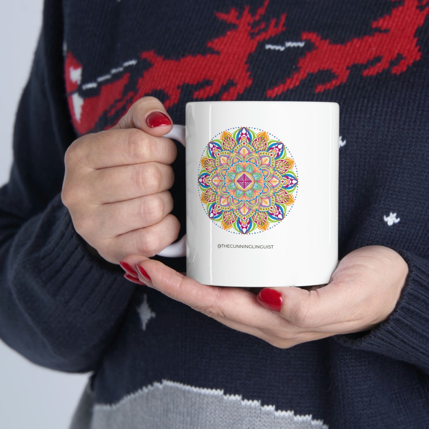 Marvelous Blue Mandalas Ceramic Mug