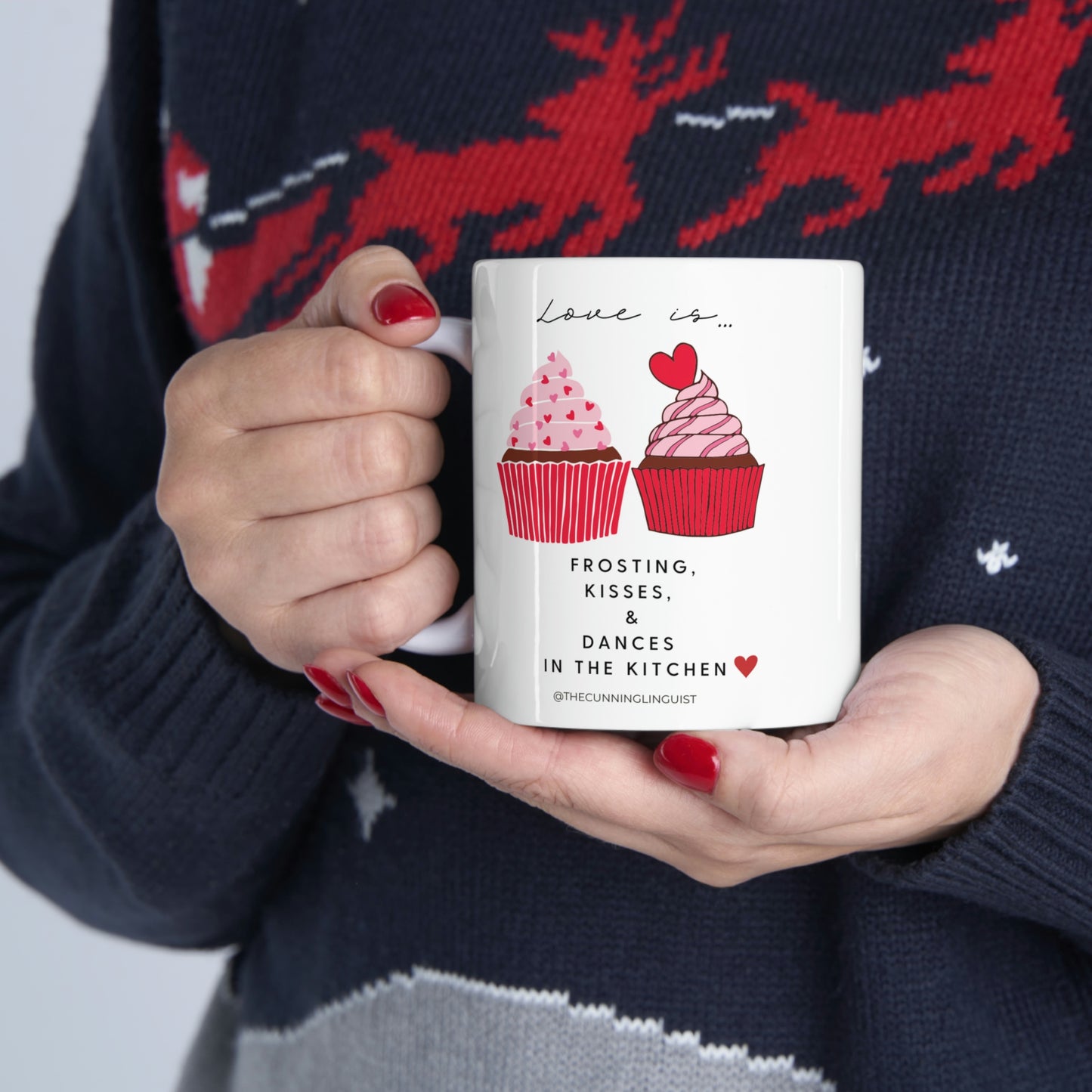 Frosting and Kisses Ceramic Mug