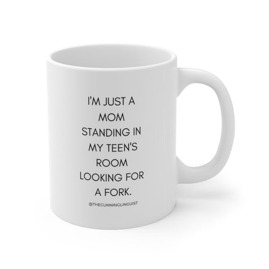 I'm Just a MOM Fork Ceramic Mug