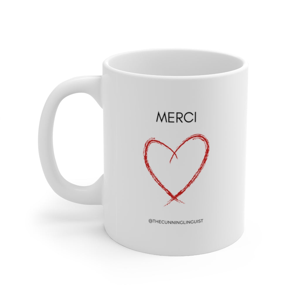 French Hearts Ceramic Mug