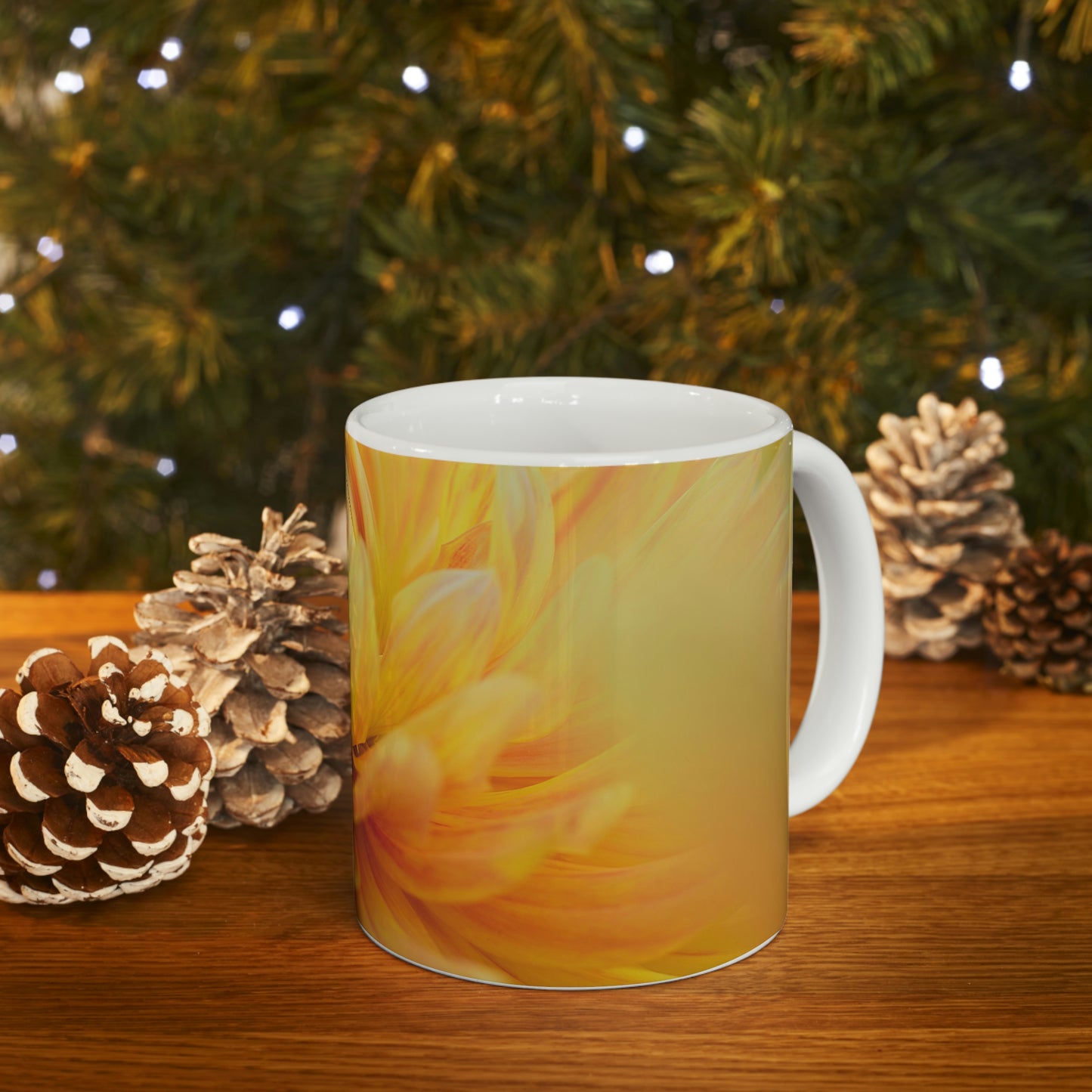 Mellow Yellow Flow Ceramic Mug