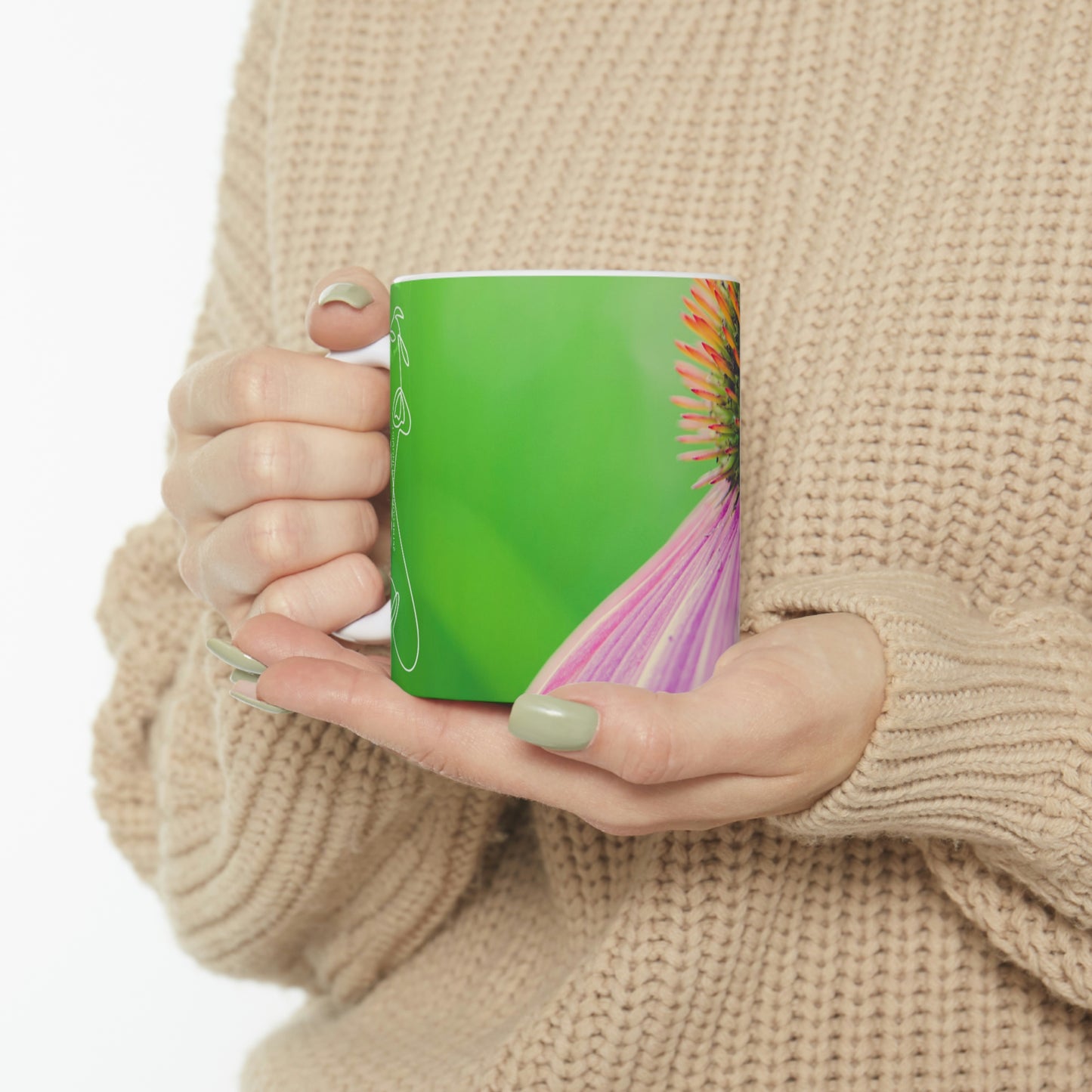 Cone Flower Vibes Ceramic Mug