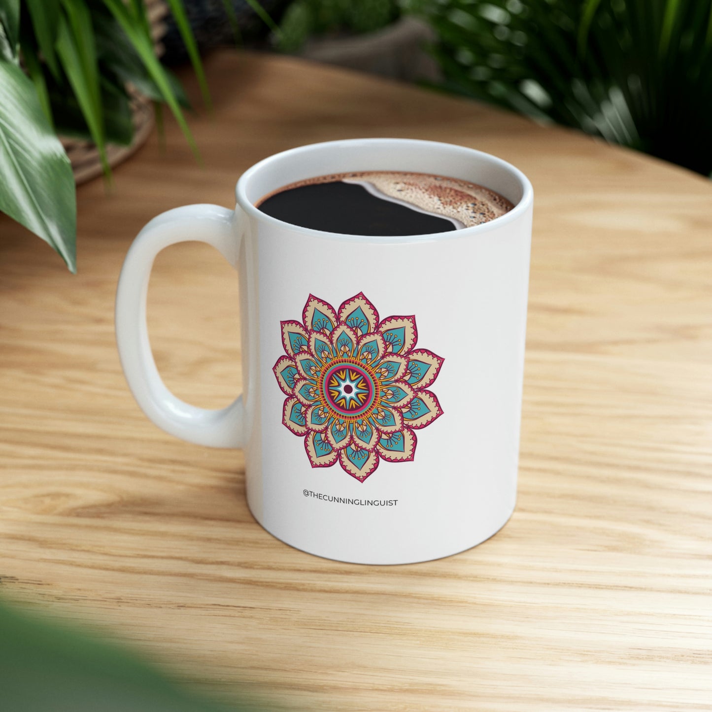 Mandala Moments Golden Eye Ceramic Mug