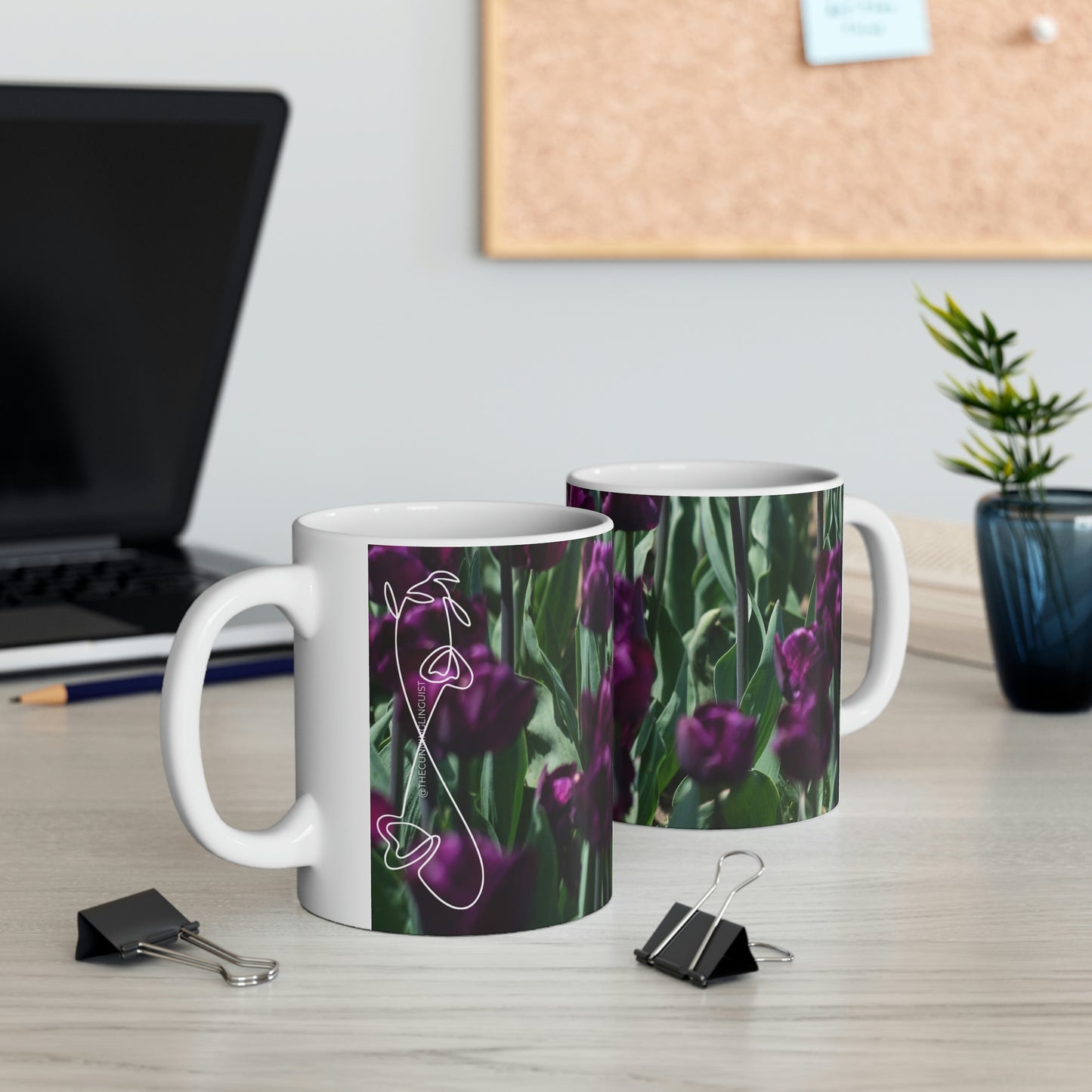 Two Lips Flow Ceramic Mug