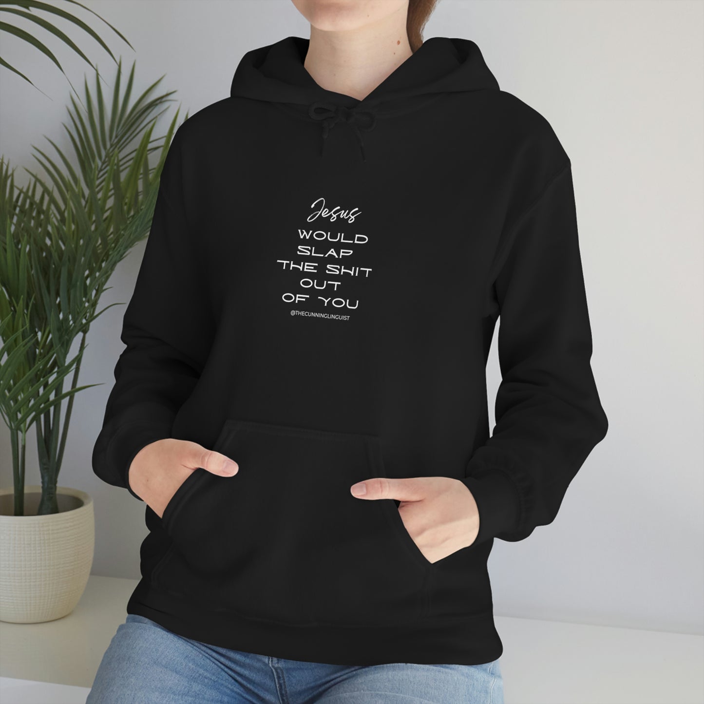 Jesus Would Slap Unisex Heavy Blend™ Hooded Sweatshirt