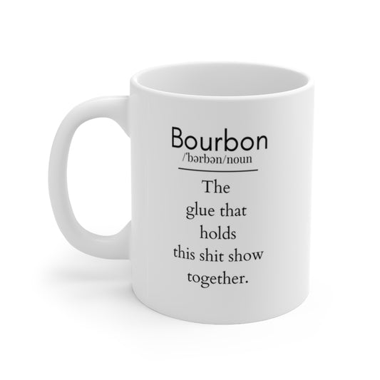 Bourbon Glue Ceramic Mug