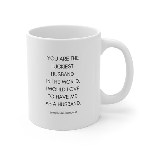 The LGBTQ Luckiest Husband Ceramic Mug