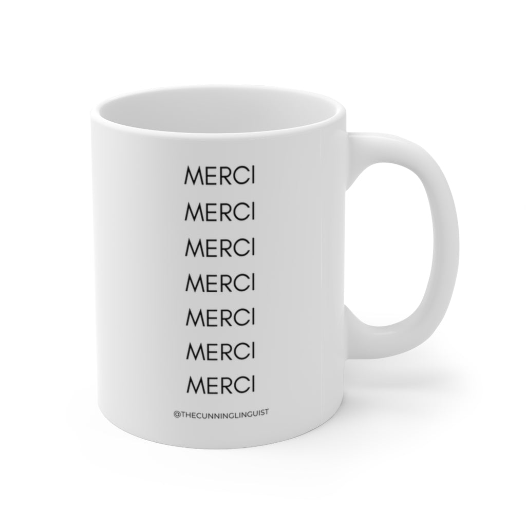 Merci to the 7th Power Ceramic Mug