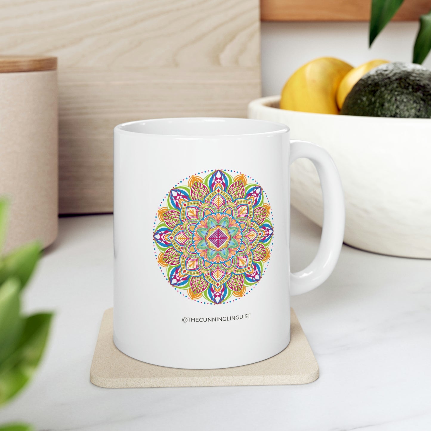 Marvelous Blue Mandalas Ceramic Mug