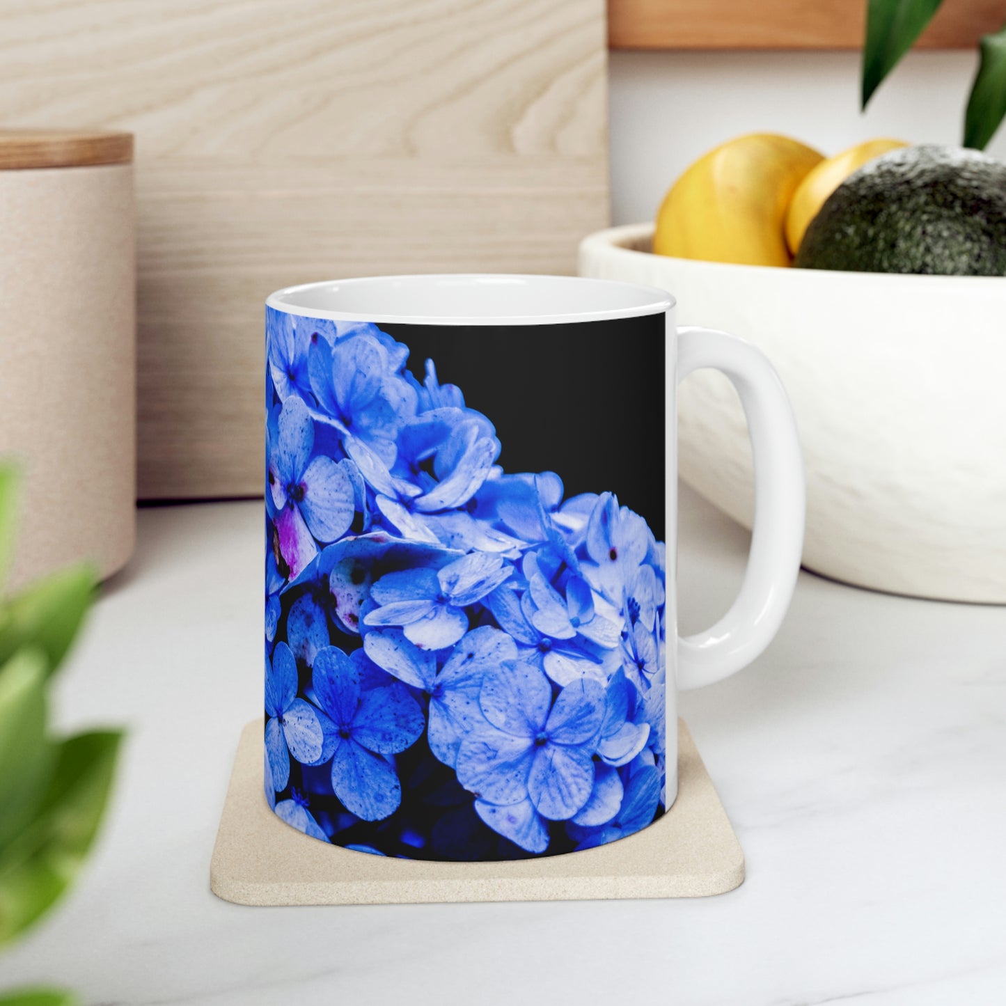 Purple Hydrangea Flow Ceramic Mug