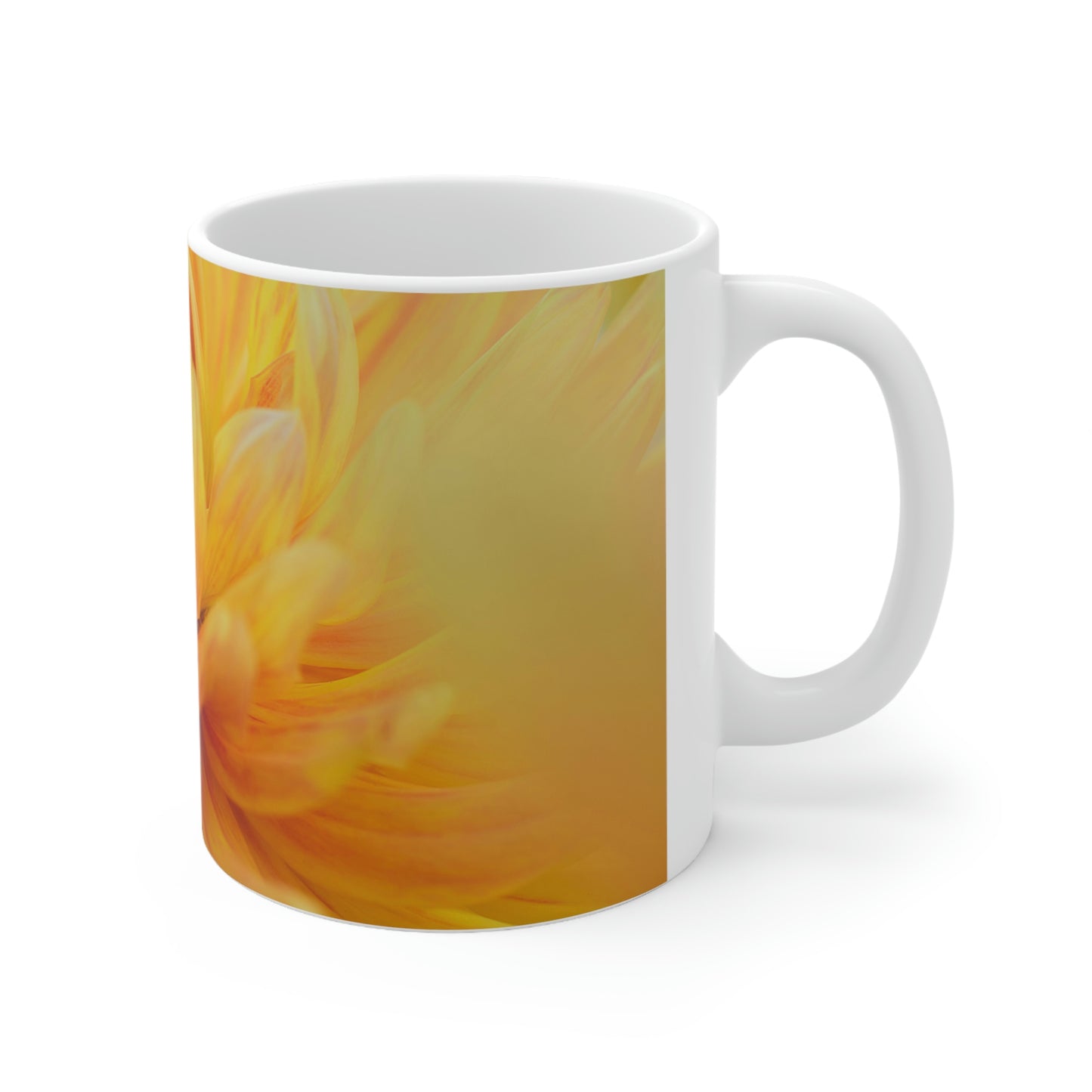 Mellow Yellow Flow Ceramic Mug