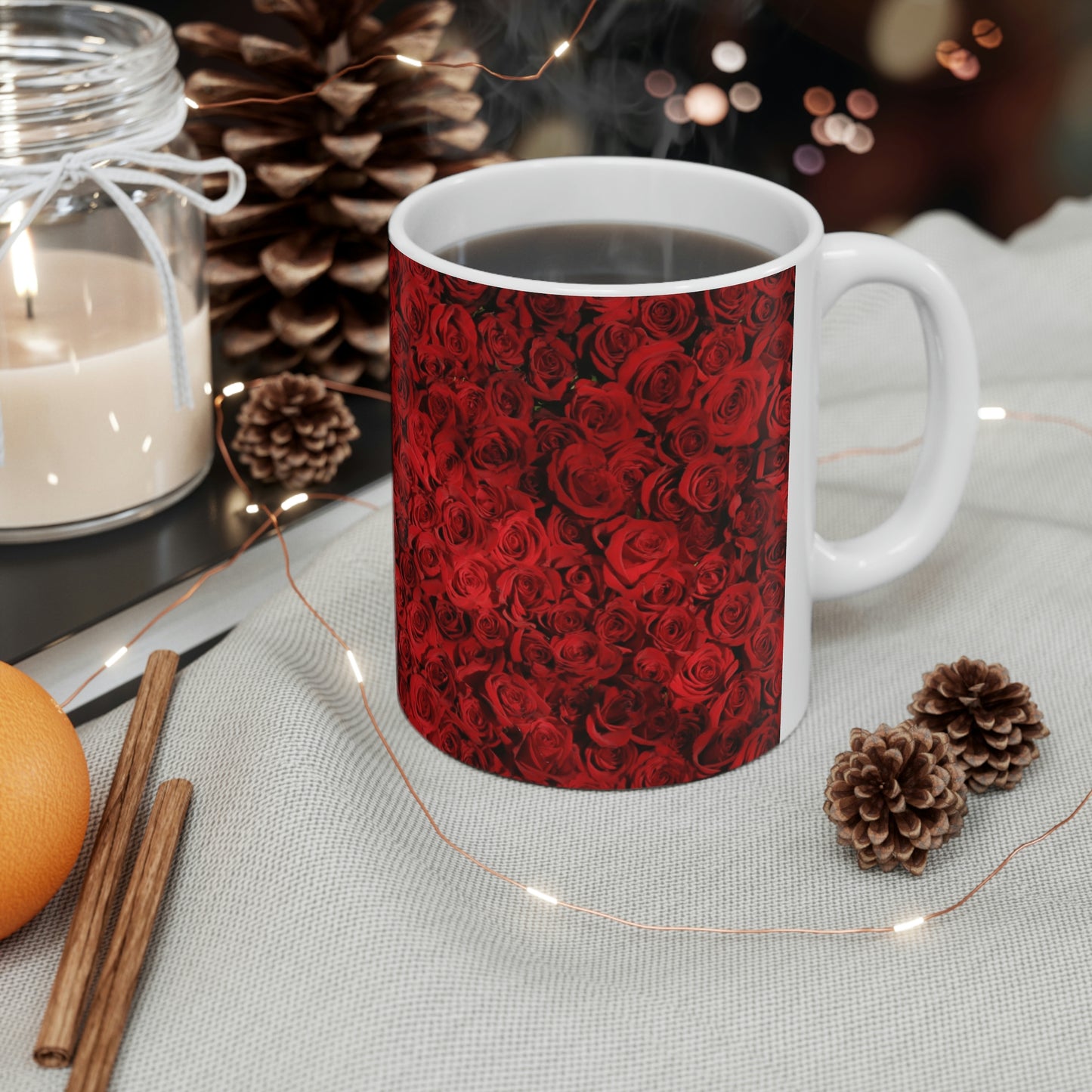 Bed of Roses Flow Ceramic Mug