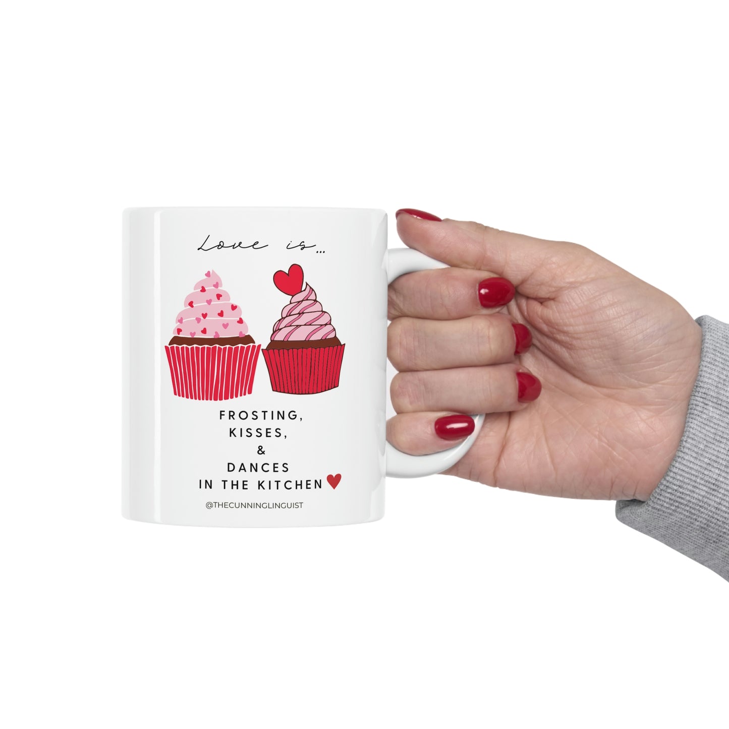 Frosting and Kisses Ceramic Mug