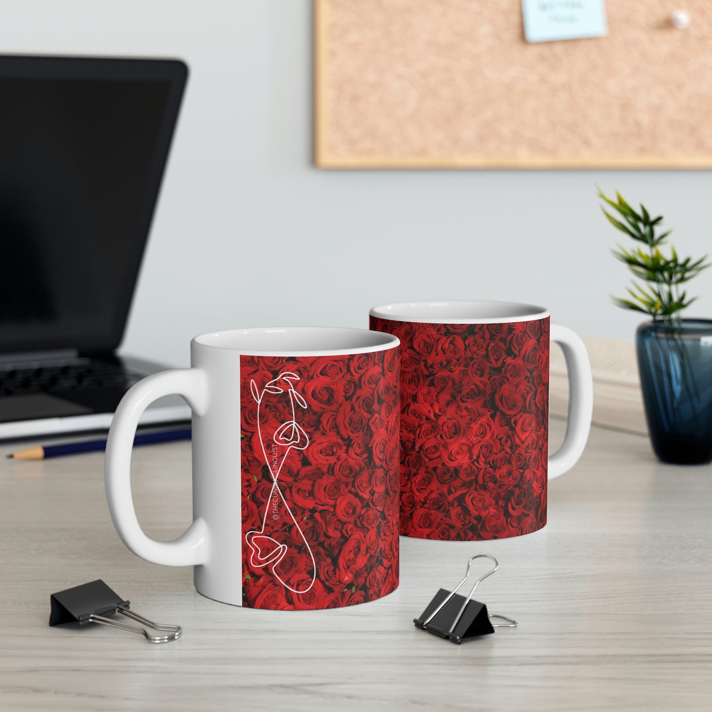 Bed of Roses Flow Ceramic Mug