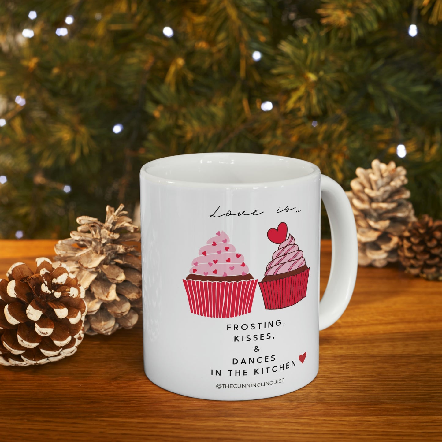 Frosting and Kisses Ceramic Mug