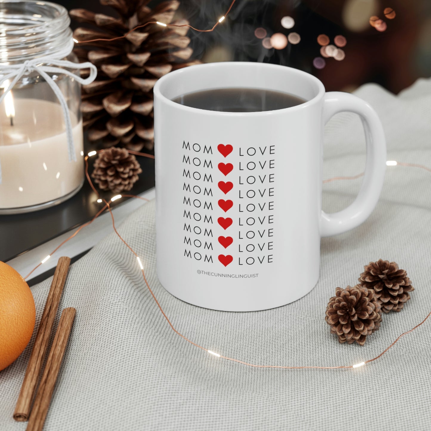 MOM LOVE to Infinity Ceramic Mug