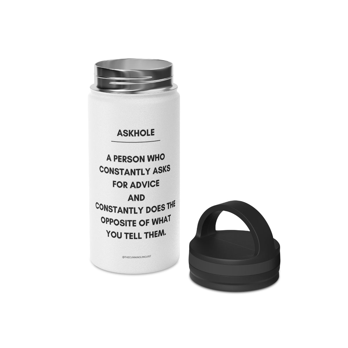 AskHole Stainless Steel Water Bottle