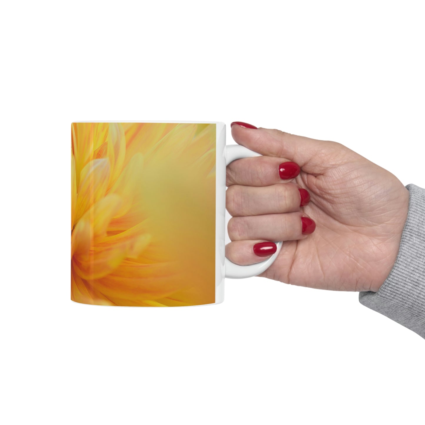 Mellow Yellow Flow Ceramic Mug