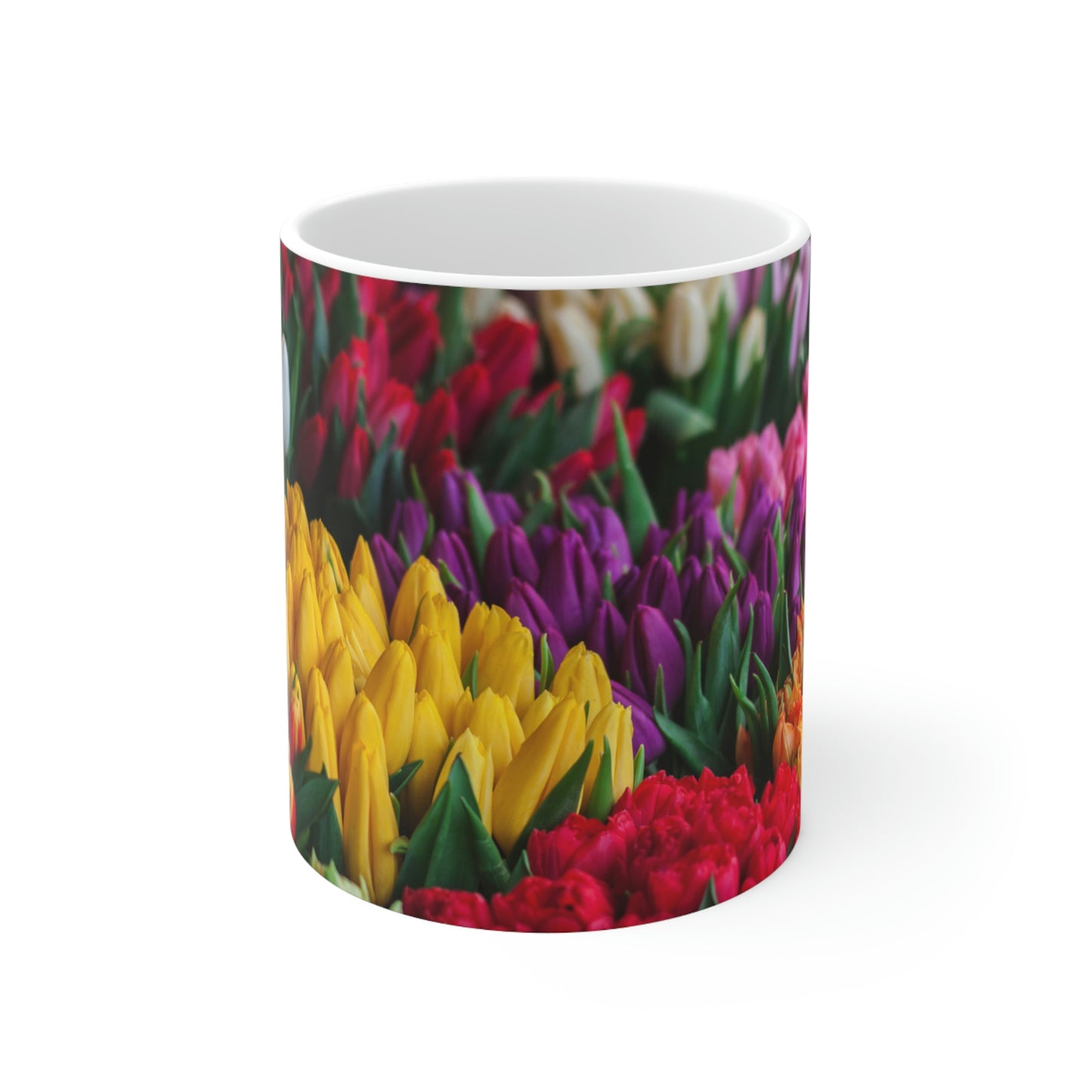 Many Flower Flow Ceramic Mug