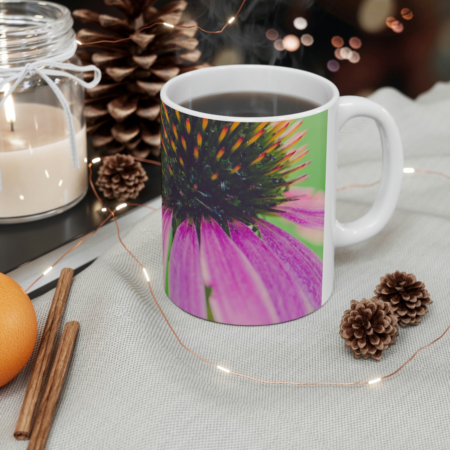 Cone Flower Vibes Ceramic Mug