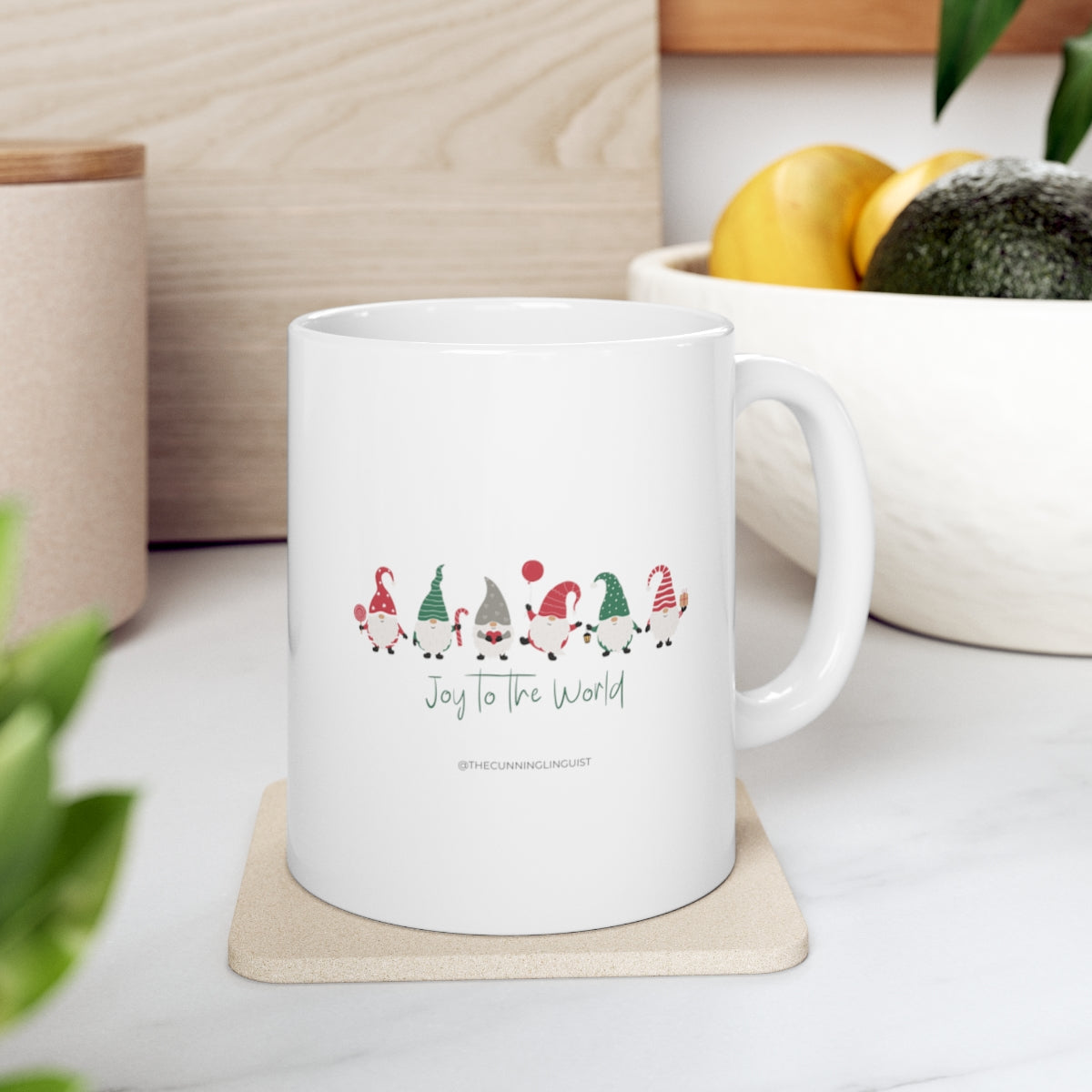 Joy to the World Gnomes Ceramic Mug