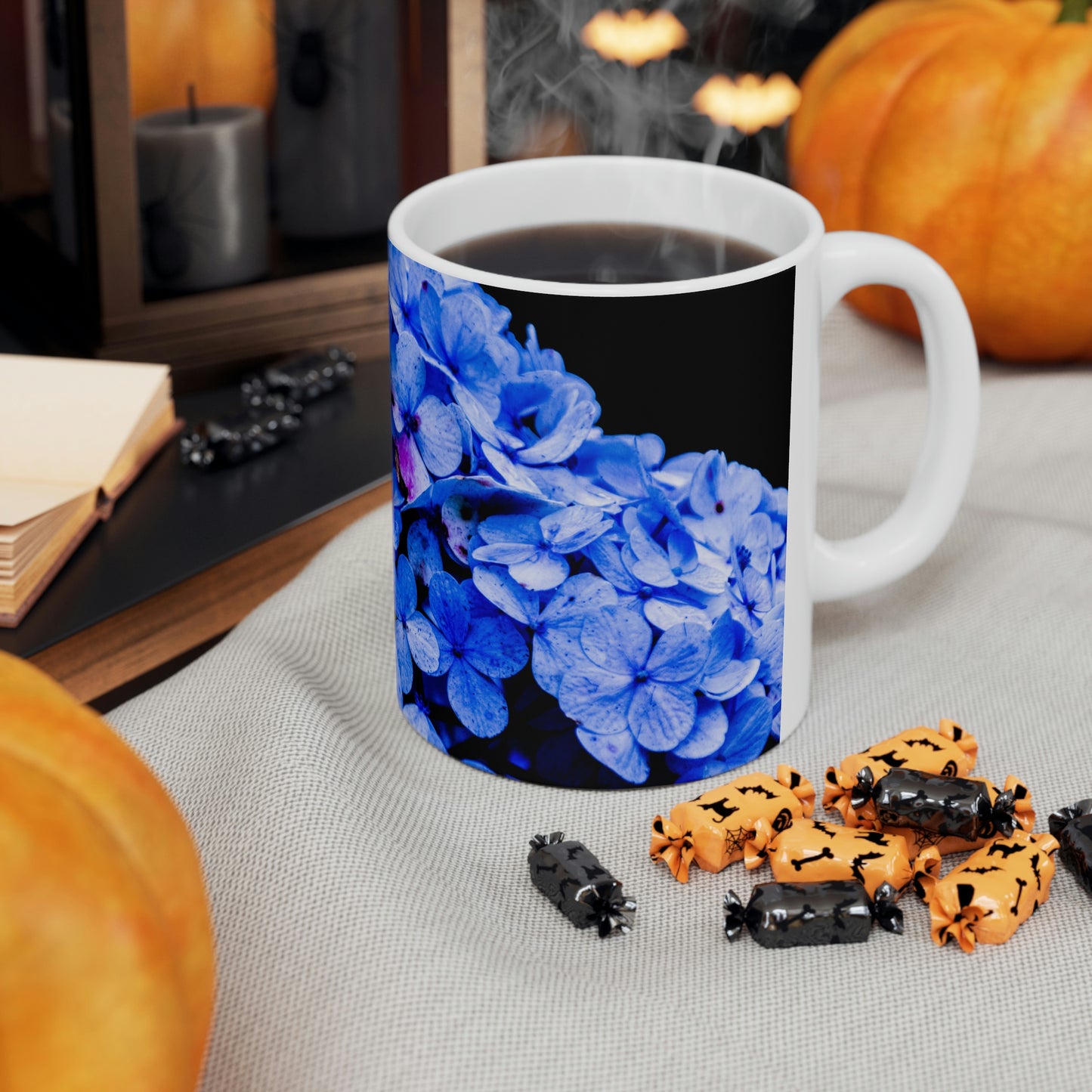 Purple Hydrangea Flow Ceramic Mug