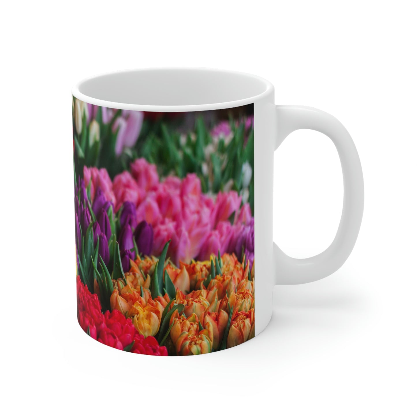 Many Flower Flow Ceramic Mug