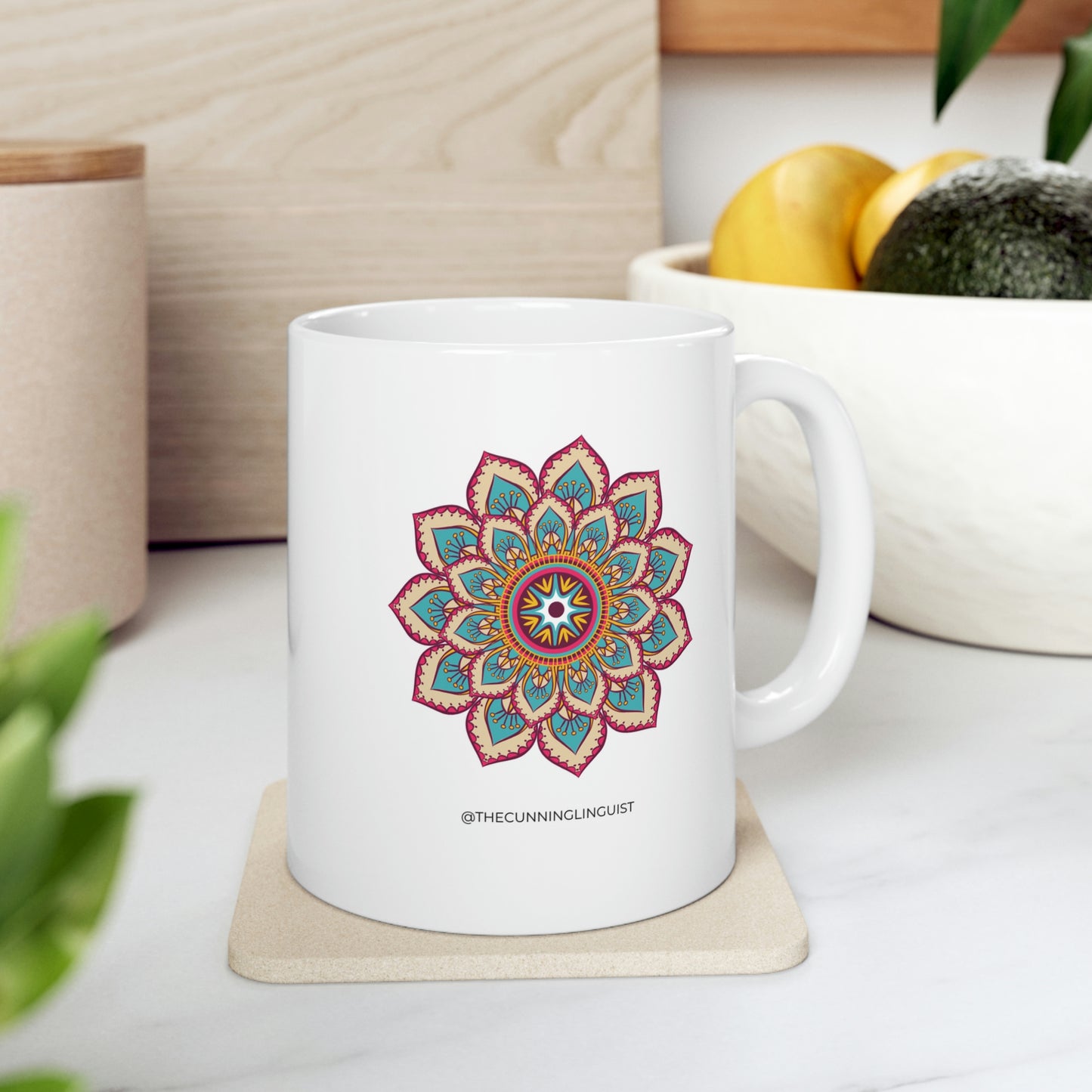 Mandala Moments Golden Eye Ceramic Mug