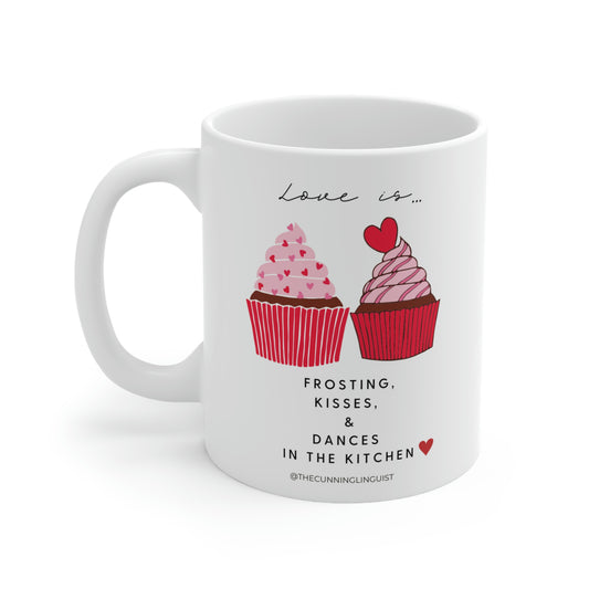 Frosting and Kisses Ceramic Mug