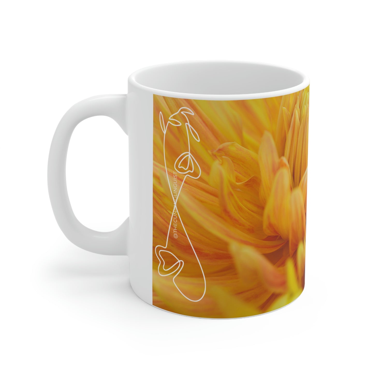 Mellow Yellow Flow Ceramic Mug