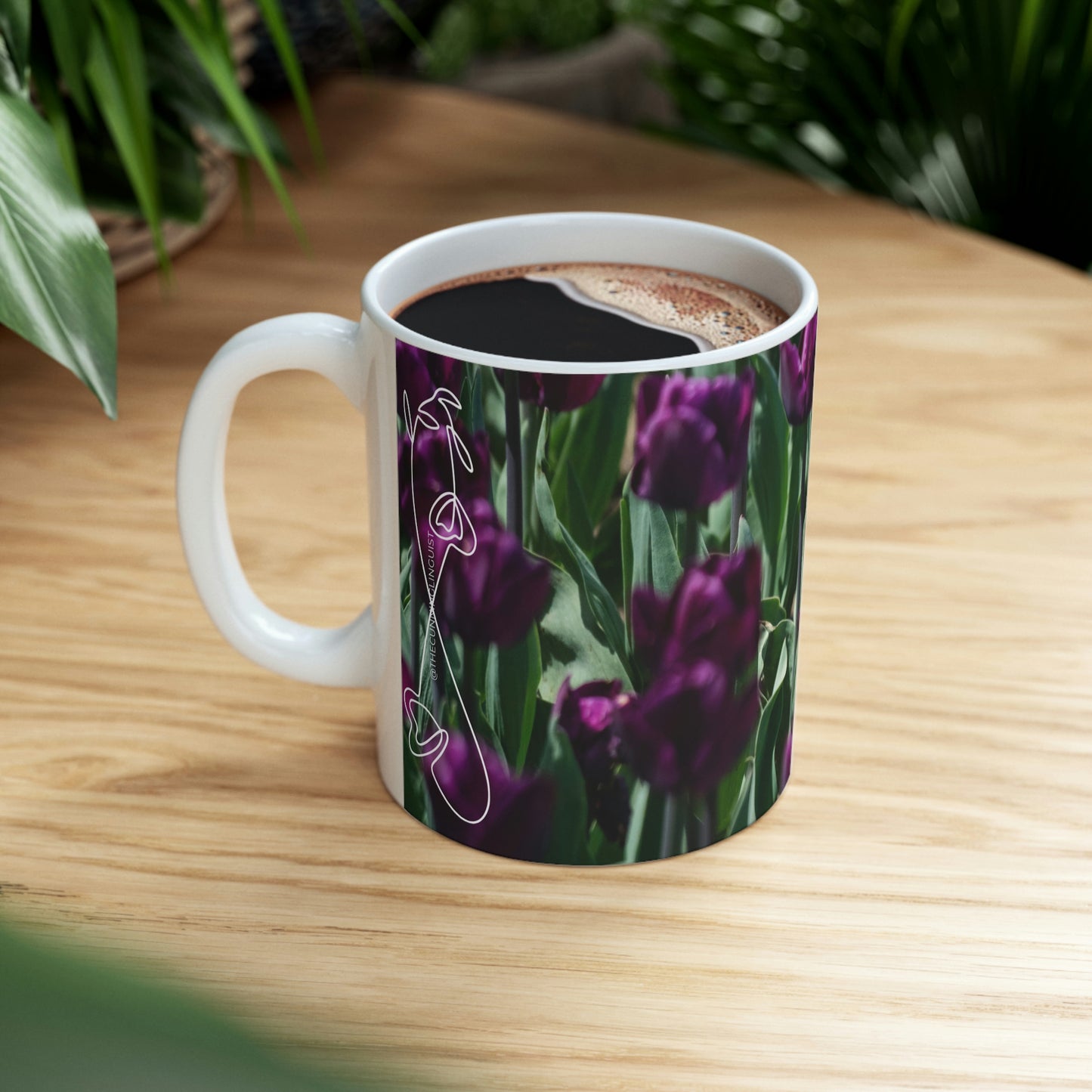 Two Lips Flow Ceramic Mug